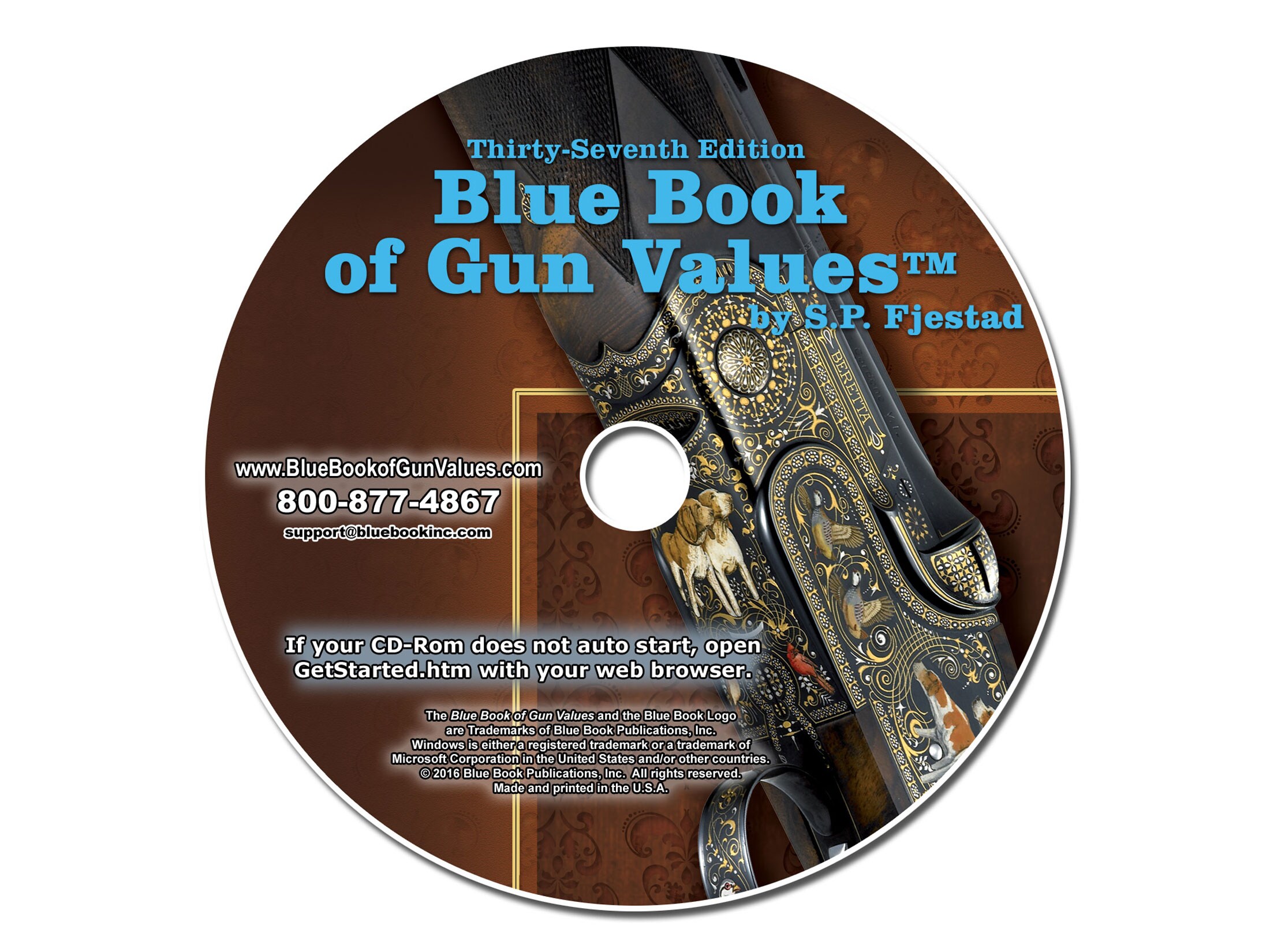 Blue Book Of Gun Values 37th Edition CD-ROM By S.P. Fjestad