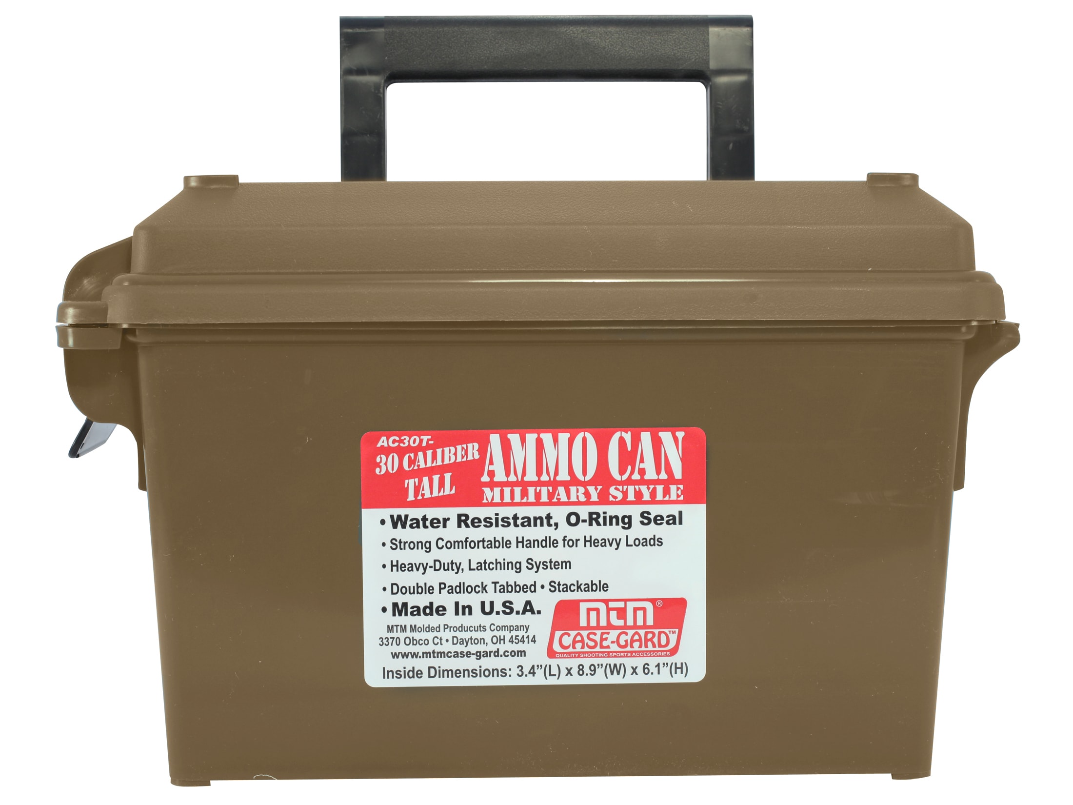  Tactical45 Dry Ammo Box Plastic Ammunition Storage, Green - 30  and 50 Cal Ammo Can Organizer, Emergency Marine Container : Sports &  Outdoors