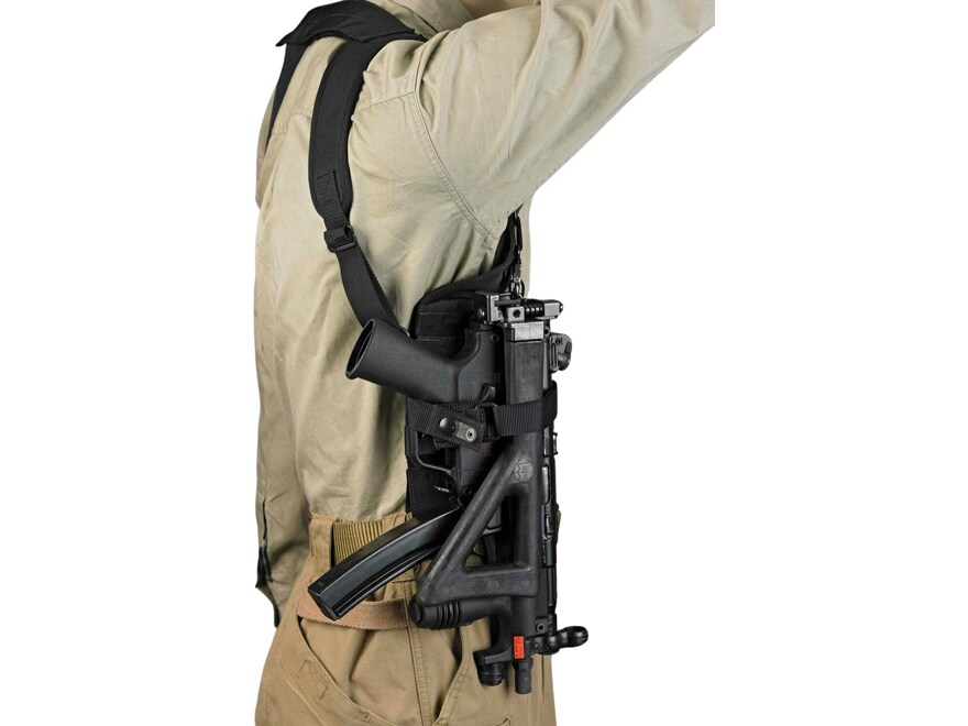 thumbnail interactive-video image 1 of Desert Eagle Shoulder Holster With Red Dot Scope Mount – Right Hand Draw, Nylon, Black 1 of 5