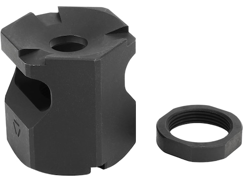 Strike Industries X-Comp Mini Cookie Cutter 02 Muzzle Brake 9mm M18x1 RH Thread Steel Nitride