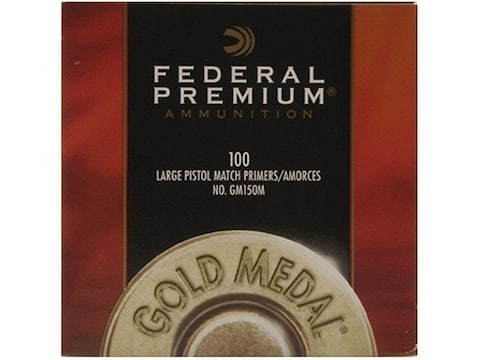 Federal Premium Gold Medal Large Pistol Match Primers #150M Box of