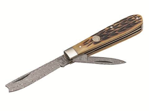 Tree Brand Boker Brown Jigged Bone Folding Hunter Knife