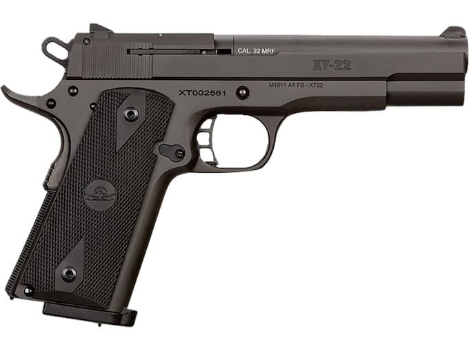 Armscor Rock Island XT22 Semi-Automatic Pistol 22 Winchester Magnum Rimfire (WMR) 5" Barrel 14-Round Black Parkerized