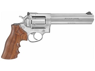 Ruger GP100 Revolver 357 Magnum 6" Barrel 6-Round Stainless Walnut image