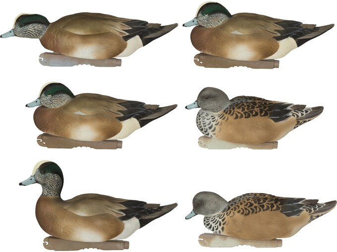 GHG FFD ProGrade Elite Wigeon Duck Decoy 6PK