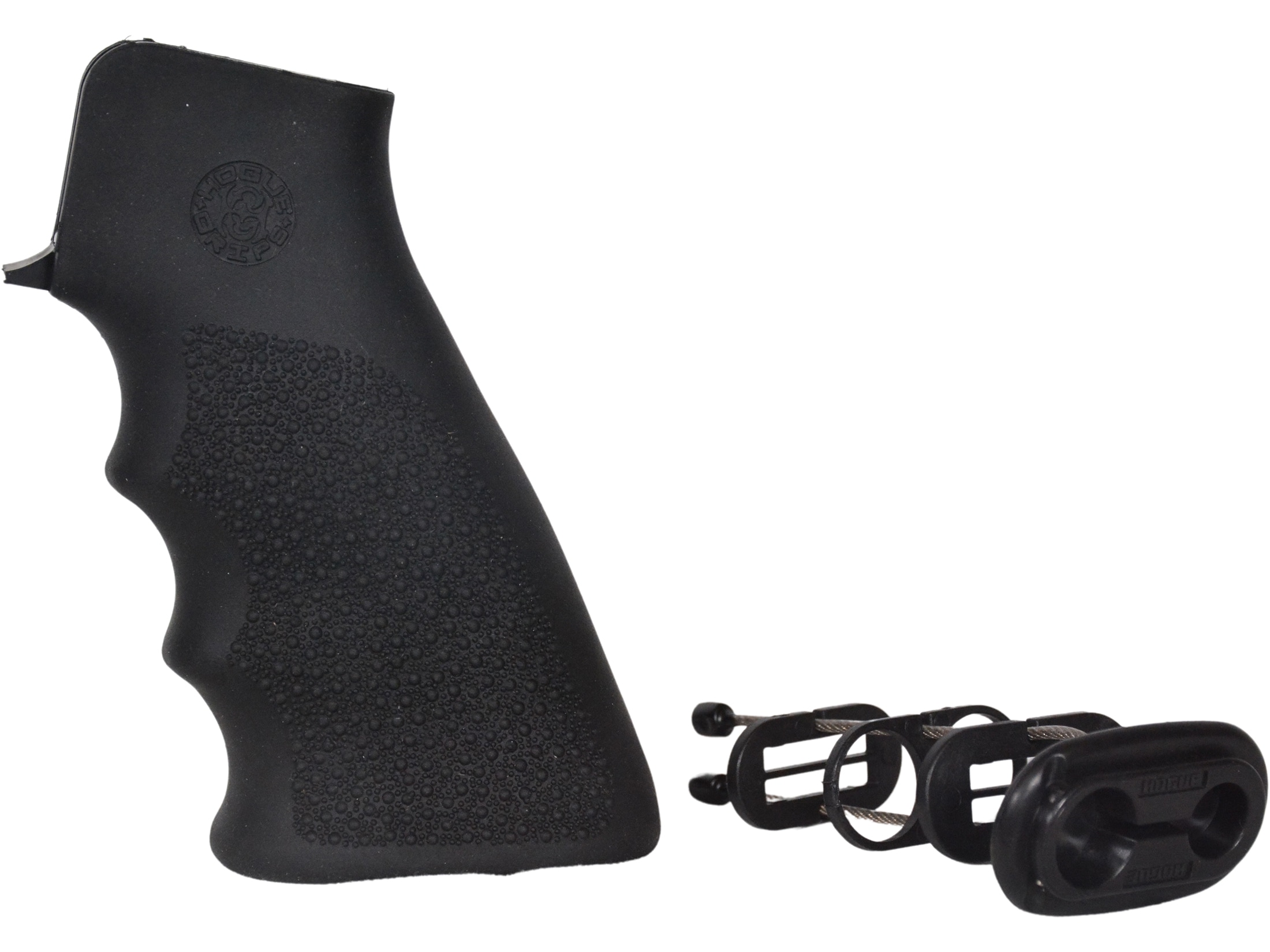 Hogue OverMolded AR-15 Pistol Grip Storage Kit Rubber Black