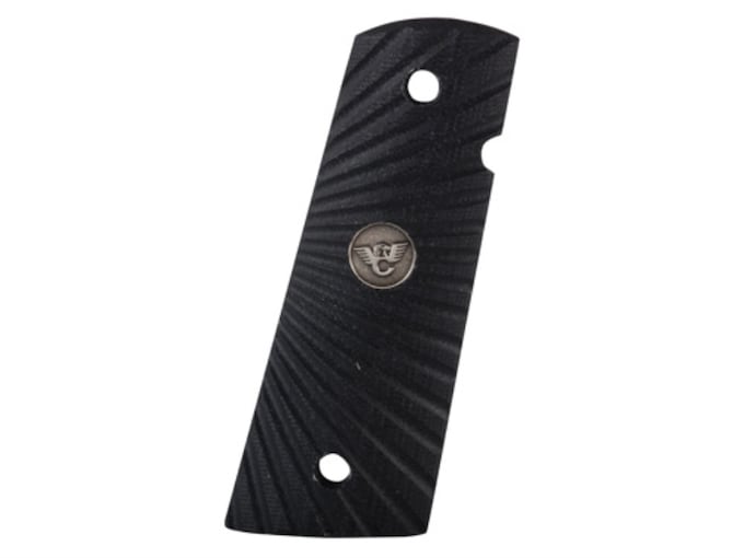 Wilson Combat Grips 1911 Government, Commander Flat Bottom Starburst G10 Black