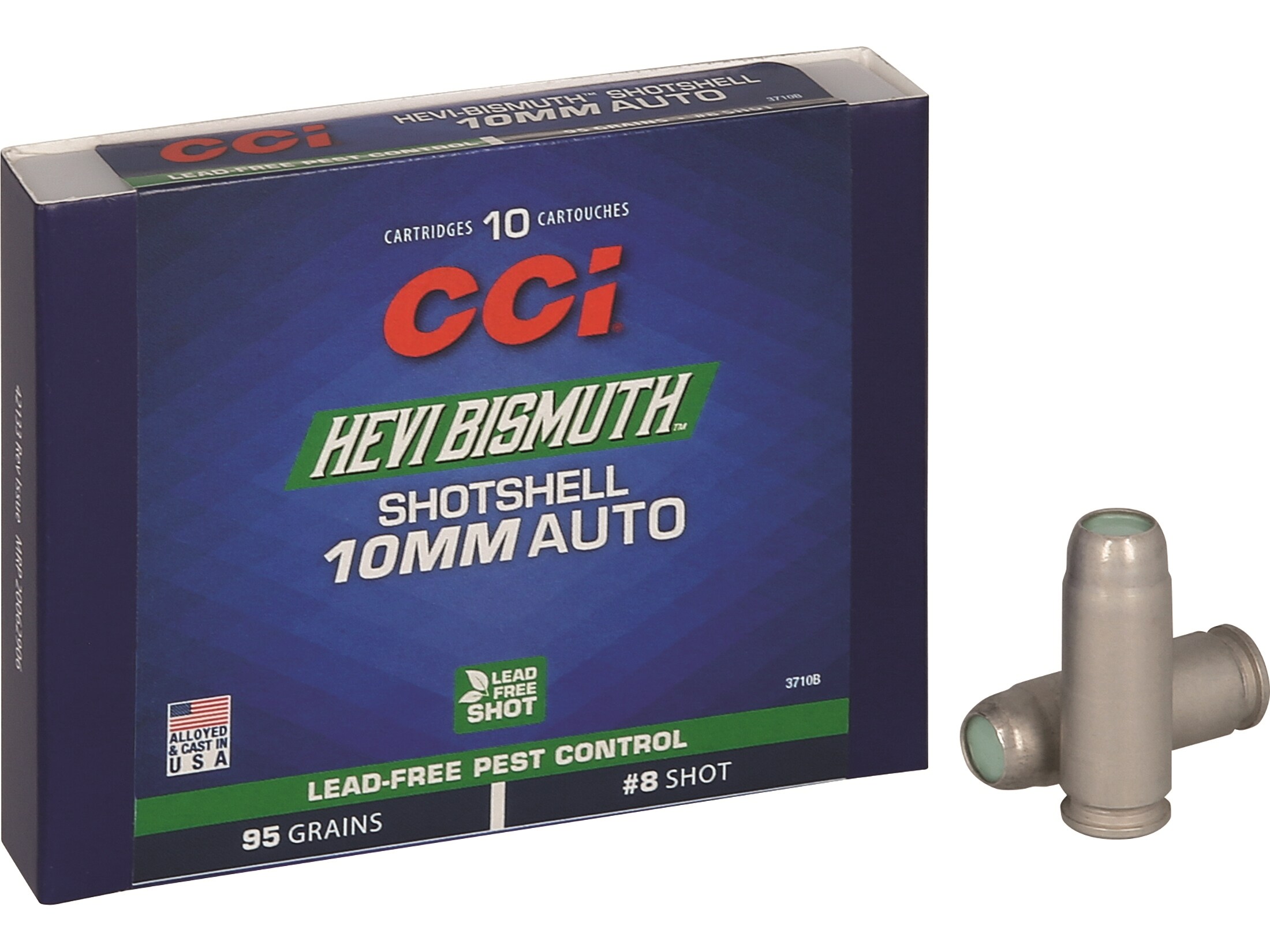 CCI Bismuth Shotshell 10mm Auto Ammo 95 Grain Bismuth Shot Box of 10