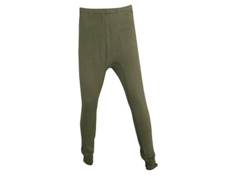 Military Surplus German Fleece Long John Pants Grade 1 Olive Drab