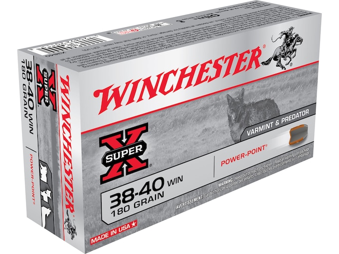 Winchester Super-X Ammo 38-40 WCF 180 Grain Soft Point Case of 500 (10