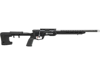 Savage Arms B17 Precision Lite Bolt Action Rimfire Rifle 17 Hornady Magnum Rimfire (HMR) 18" Barrel Carbon Fiber and Black Adjustable image