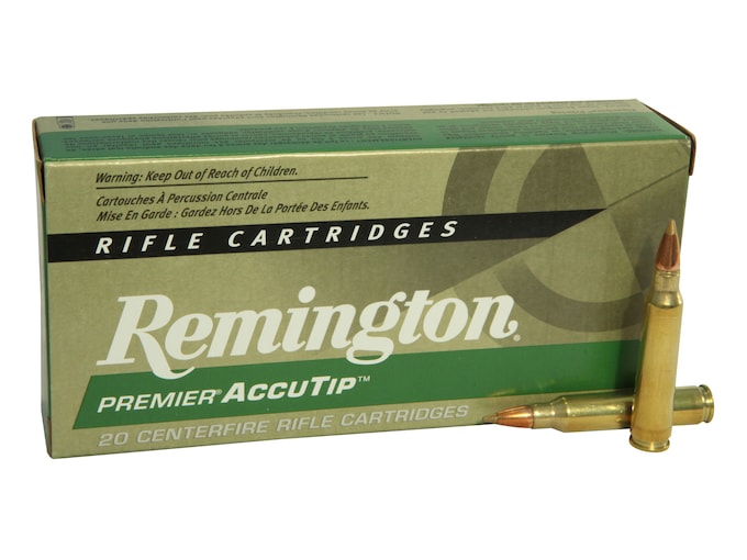 Remington Premier Varmint Ammunition 223 Remington 55 Grain AccuTip Box of 20