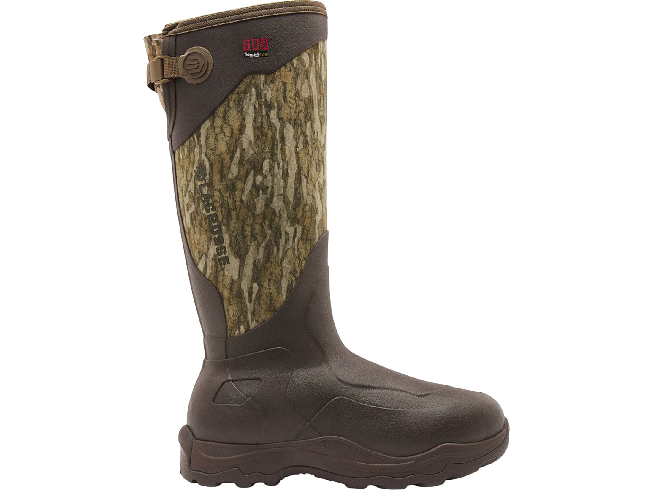 LaCrosse Alpha Agility 17 Rubber Boots Mossy Oak Bottomland Men's 8 D