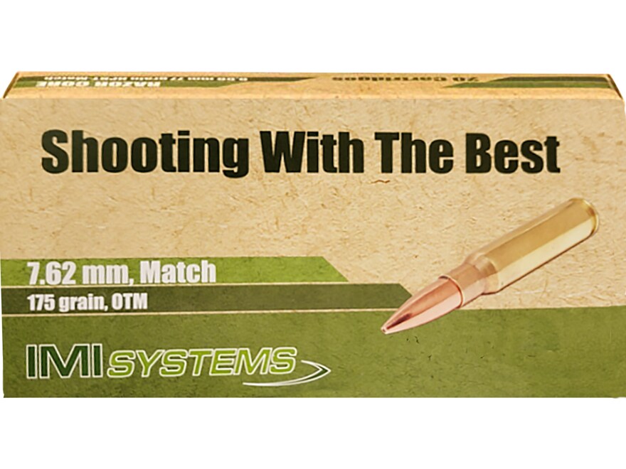 Imi ammo 7 62x51mm nato 175 grain m118lr razor core sierra matchking