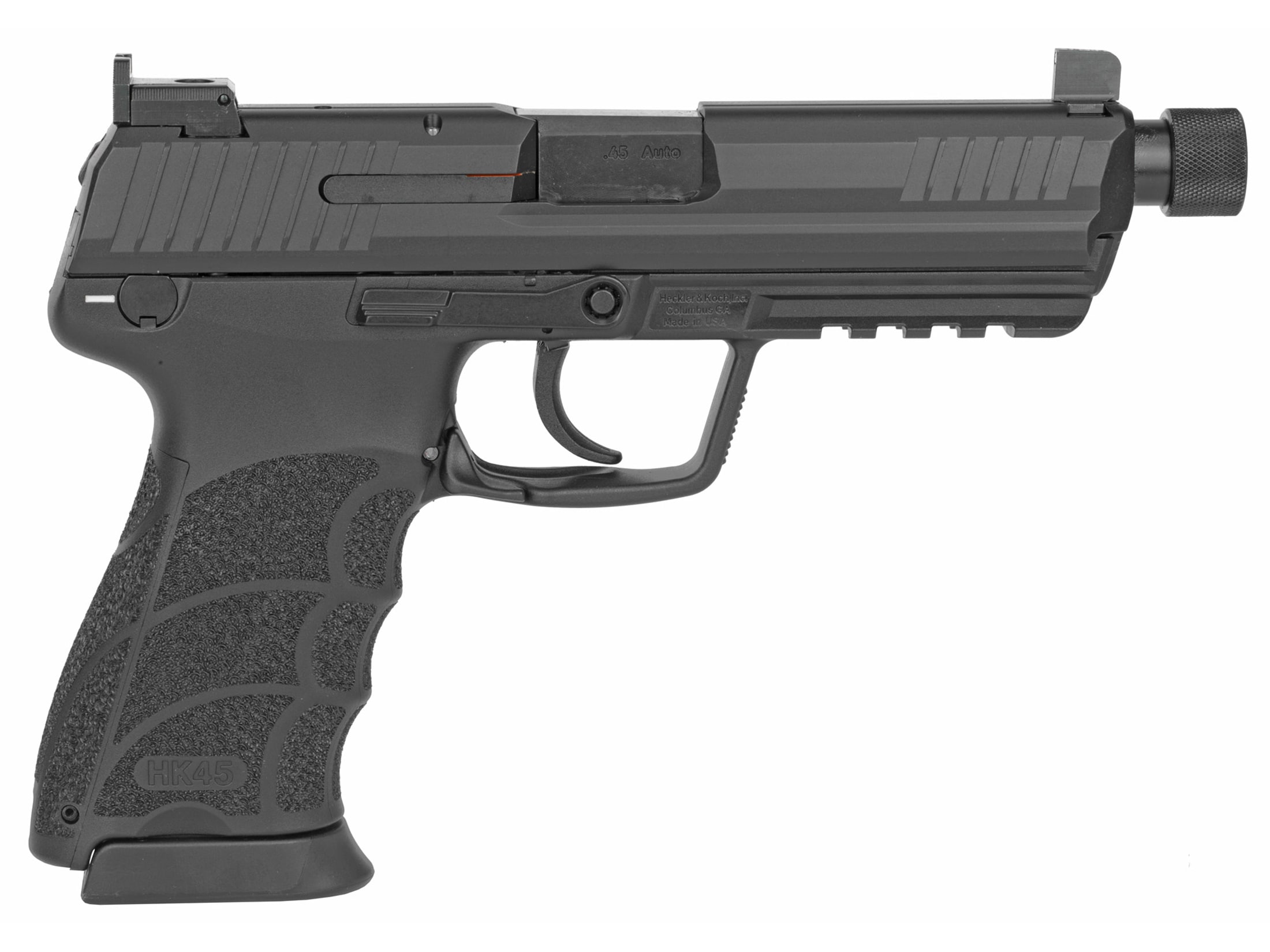 HK HK45T Tactical V7 45 ACP Pistol 5.2 Threaded Barrel 10+1 Round