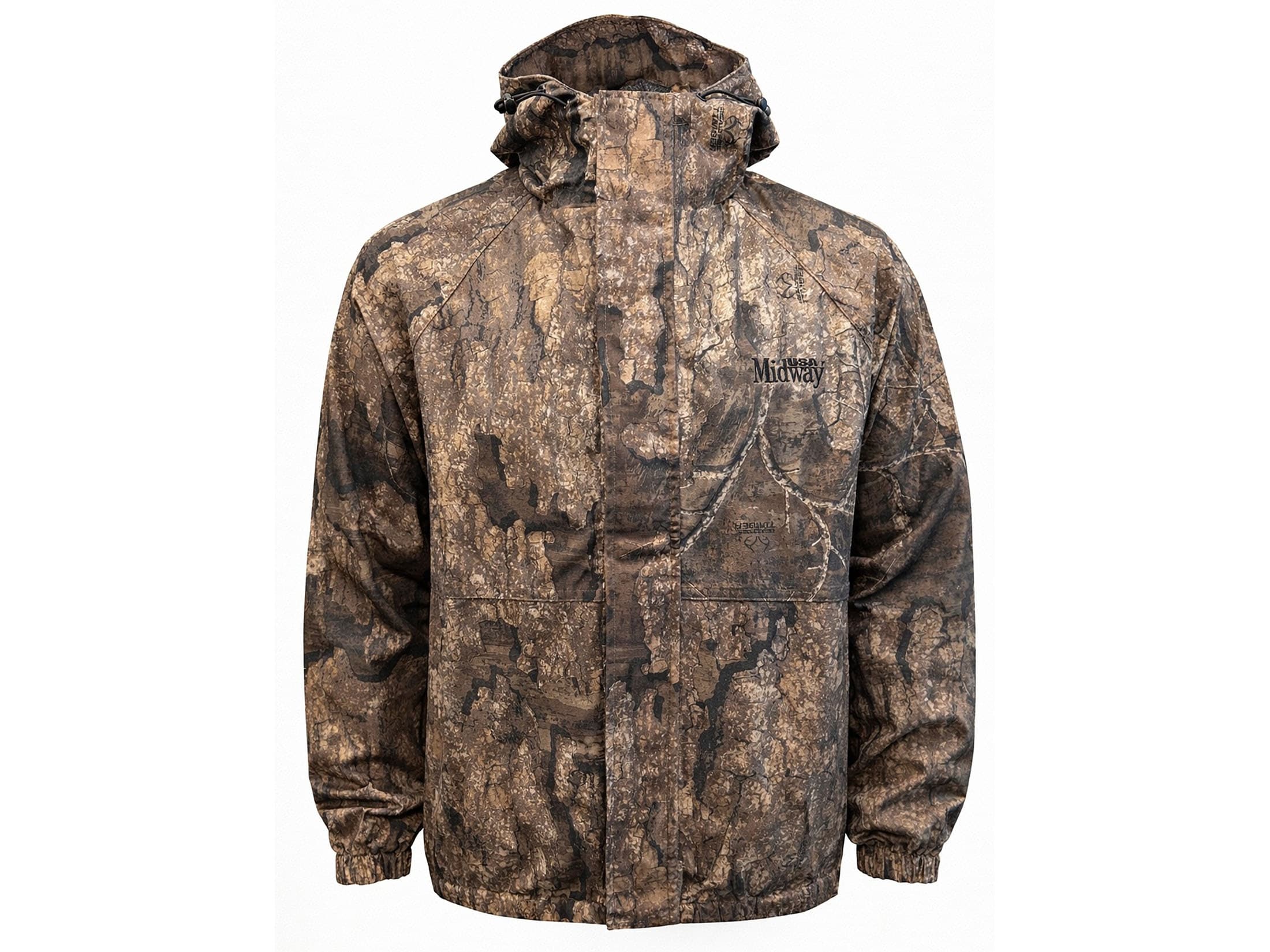 MidwayUSA Men's Cold Bay Rain Jacket Realtree Timber Medium