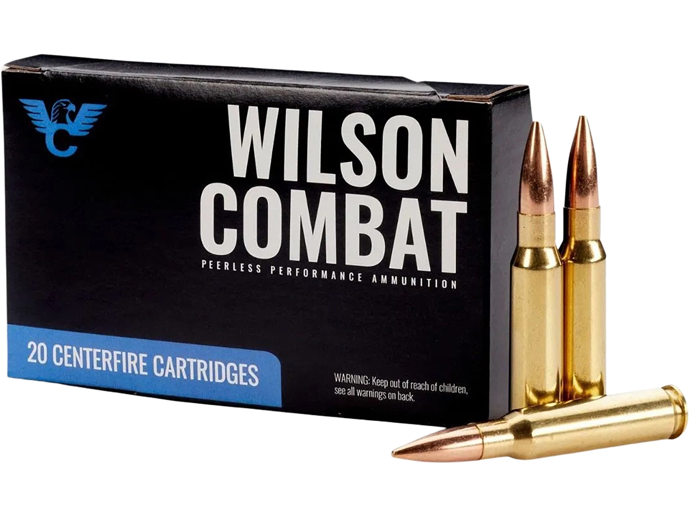 Wilson Combat 308 Winchester Ammo 168 Grain Sierra MatchKing Jacketed Hollow Point Box of 20