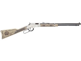 Henry Silver American Eagle Lever Action Rimfire Rifle 22 Long Rifle 20" Barrel Blued and Walnut image