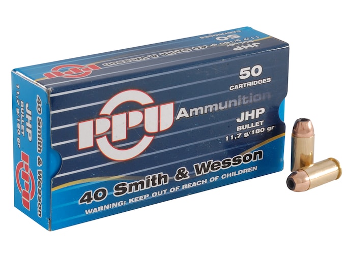 Prvi Partizan Ammo 40 S&W 180 Grain Jacketed Hollow Point Box of 50