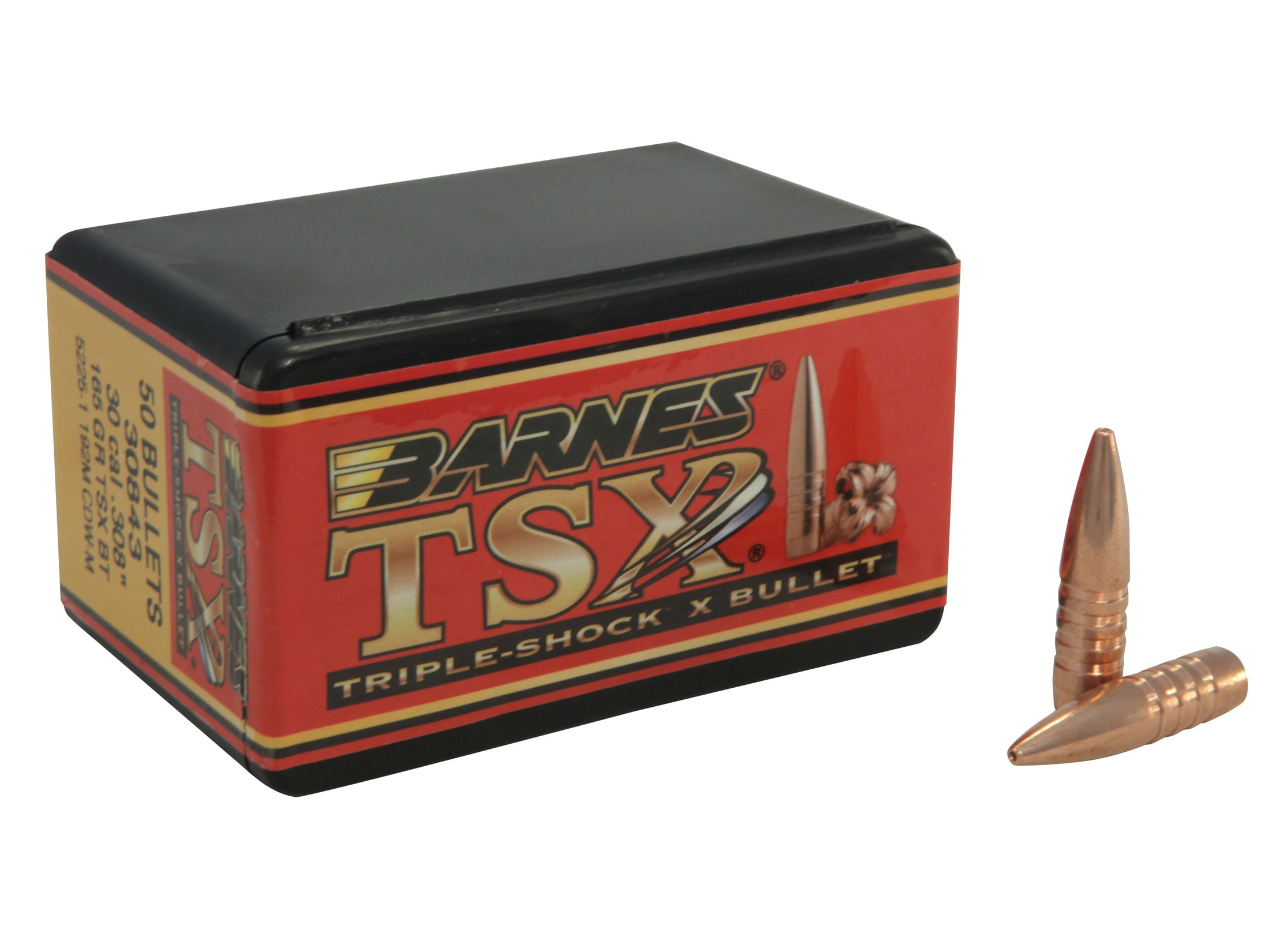 Barnes Triple-Shock X (TSX) Bullets 30 Cal (308 Diameter) 165 Grain