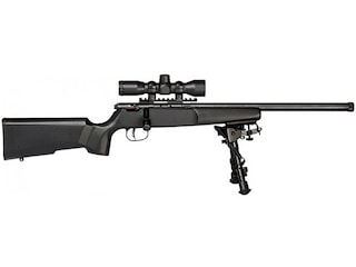 Savage Arms Rascal Bolt Action Rimfire Rifle 22 Long Rifle 16.13" Barrel Black and Black With Scope image
