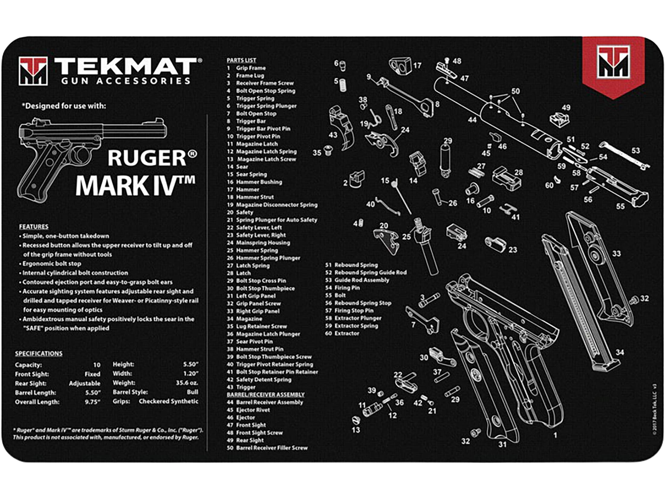 Tekmat Gun Cleaning Mat