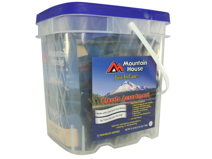 Mountain House Just Case Classic Freeze Dried Food Bucket 29 Servings