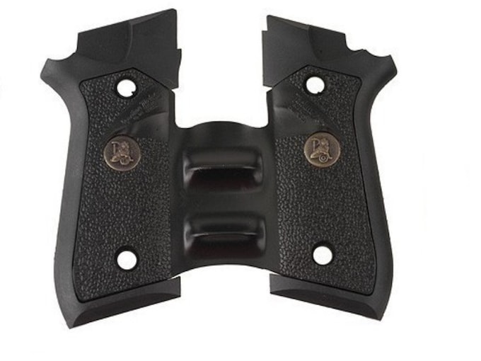 Pachmayr Signature Grips with Backstrap and Finger Grooves Taurus PT99 (Decocker Models) Rubber Black