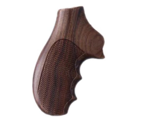 Hogue Fancy Hardwood Grips with Finger Grooves Ruger SP101 Checkered