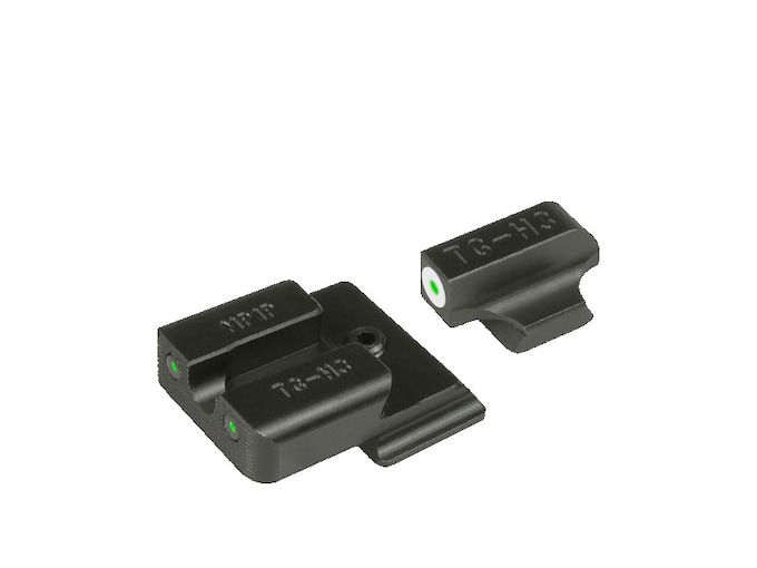 TRUGLO Tritium Pro Sight Set Smith & Wesson M&P, M&P Shield, Shield M2.0, SD9, SD40 Tritium Green with Front Outline