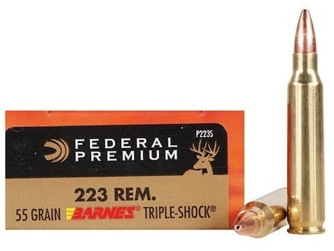 Federal Premium Vital Shok Ammo 223 Remington 55 Grain Barnes Tsx