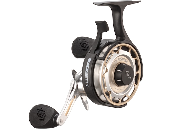 13 Fishing FreeFall Carbon Inline Ice Fishing Reel LH 2.51