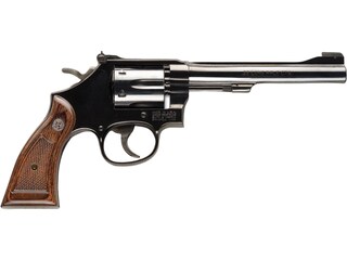 Smith & Wesson Model 17 Classic Revolver 22 Long Rifle 6" Barrel 6-Round Blued Wood image