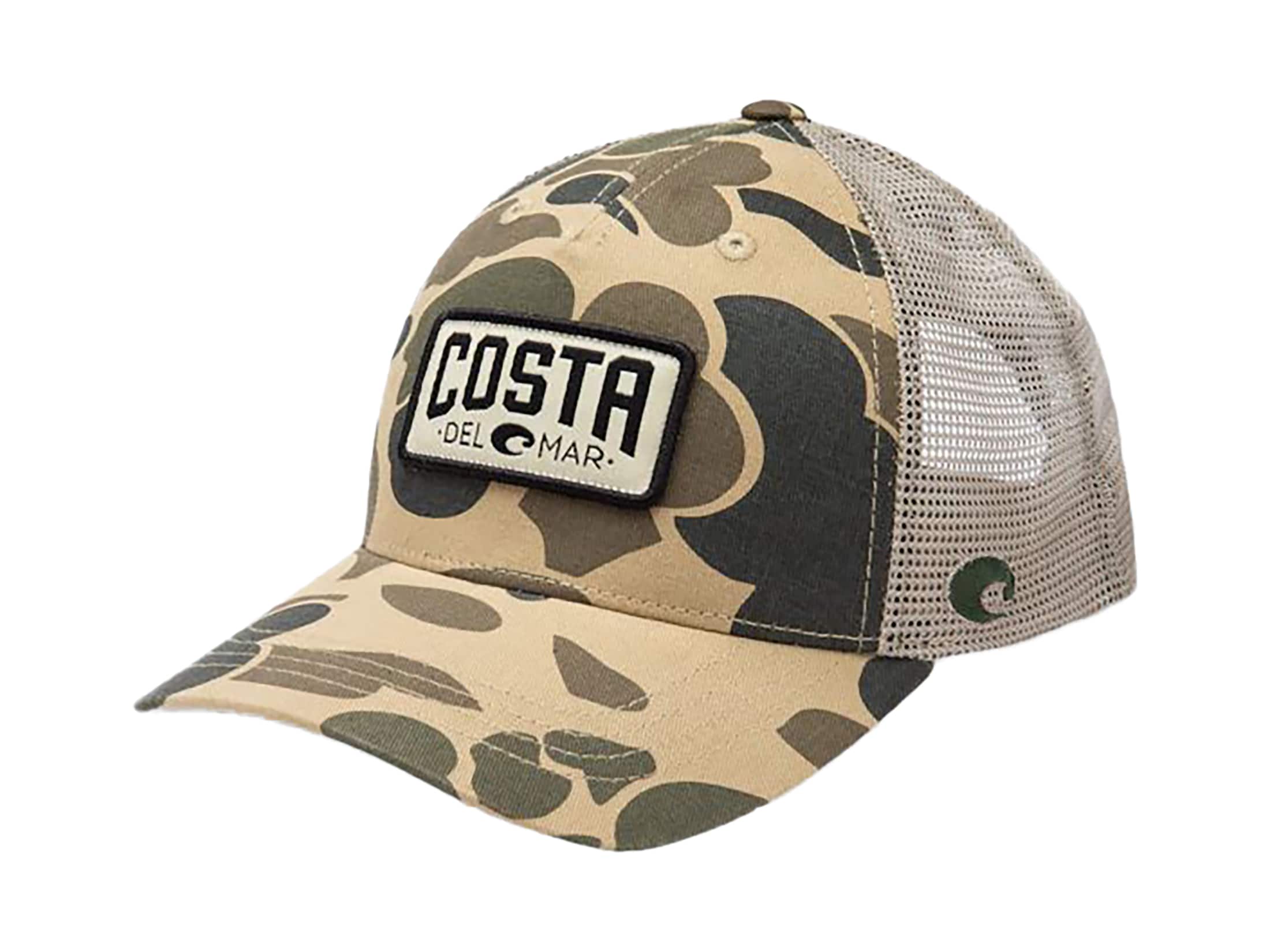 Costa Del Mar Men's Snapback Brown White Costa Bass Fishing Hat Cap One  Size