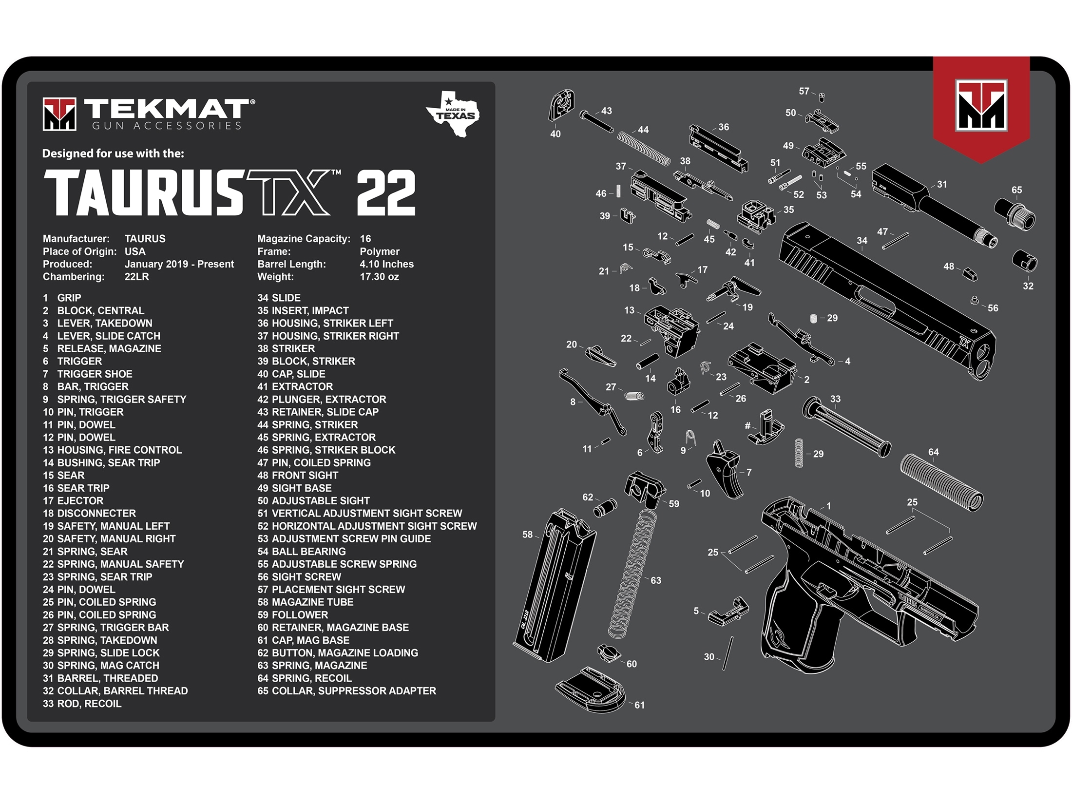 Tekmat Gun Cleaning Mat