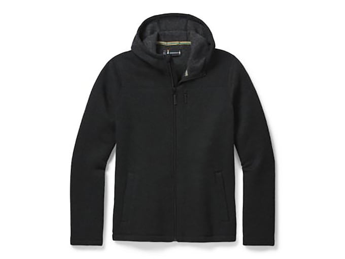 Smartwool Men's Hudson Trail Fleece Full Zip Hoodie Dark Charcoal 2XL