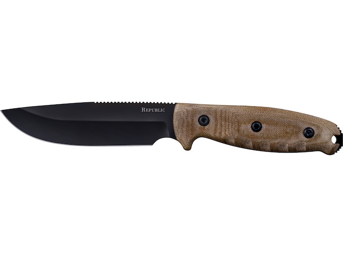Cold Steel Republic Fixed Blade Knife 5 Drop Point CPM S35VN Black Blade