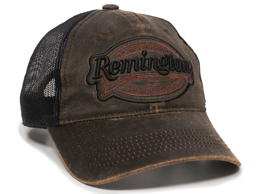 Remington Weathered Cotton Low Crown Logo Hat One Size Fits Most