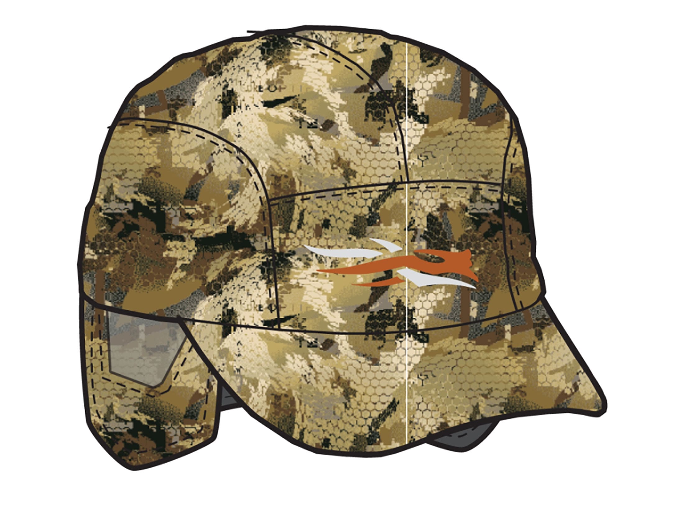 Sitka Gear Mens Blizzard GTX Hat Gore Optifade Waterfowl Marsh