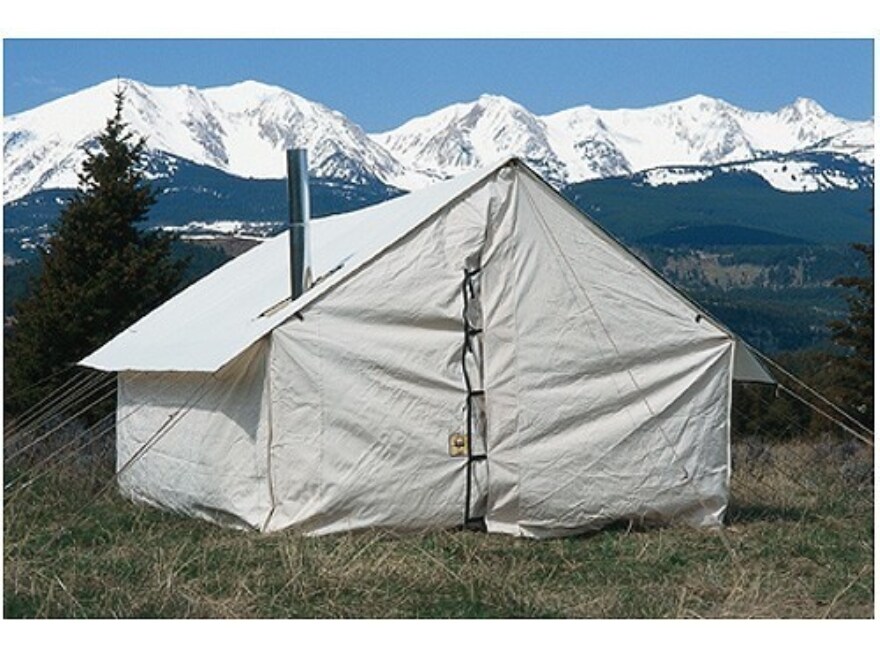 Montana Canvas Wall Tent 12 x 14 Aluminum Frame 2 Windows Screen