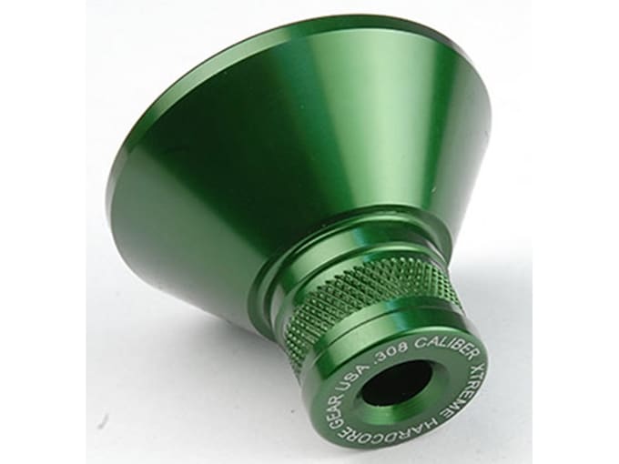 Precision Hardcore Gear Powder Funnel 308 Cal Machined Aluminum Green