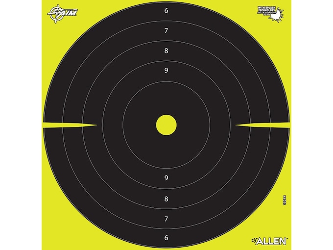 Allen EZ-Aim Splash Reactive Bullseye Peel Away Targets 12.5 30PK