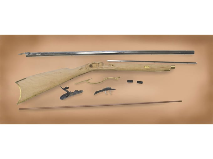 Traditions Crockett Muzzleloading Rifle Unassembled Kit 32 Caliber Percussion 1 in 48" Twist 32" Barrel in the White