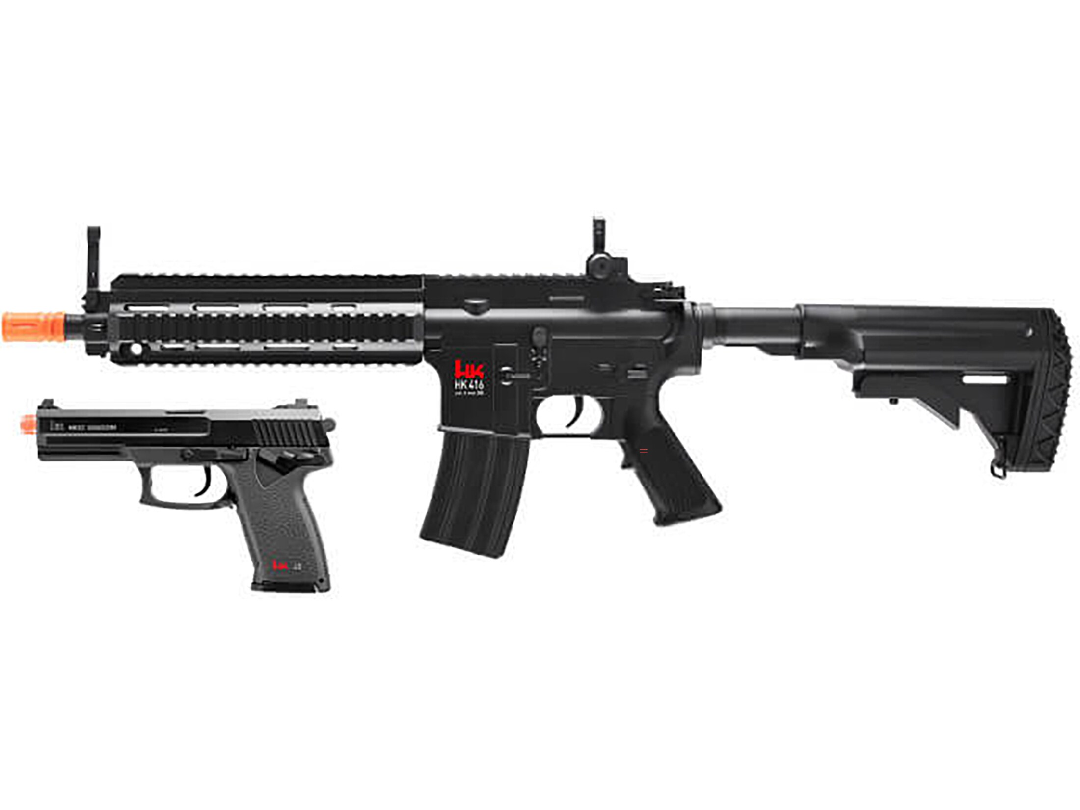 HK 416 Advanced SB199 AEG Combat Kit Airsoft Pistol 6mm BB Battery