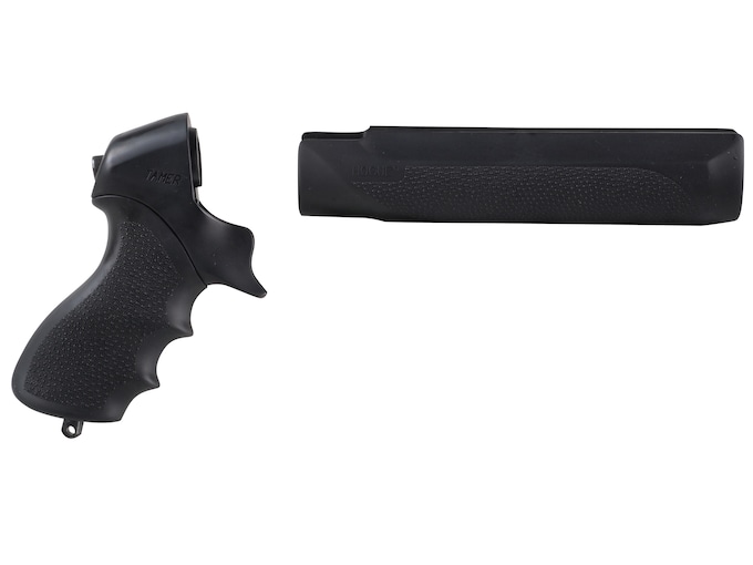 Hogue Rubber OverMolded Tamer Pistol Grip and Forend Mossberg 500 12 Gauge Synthetic Black