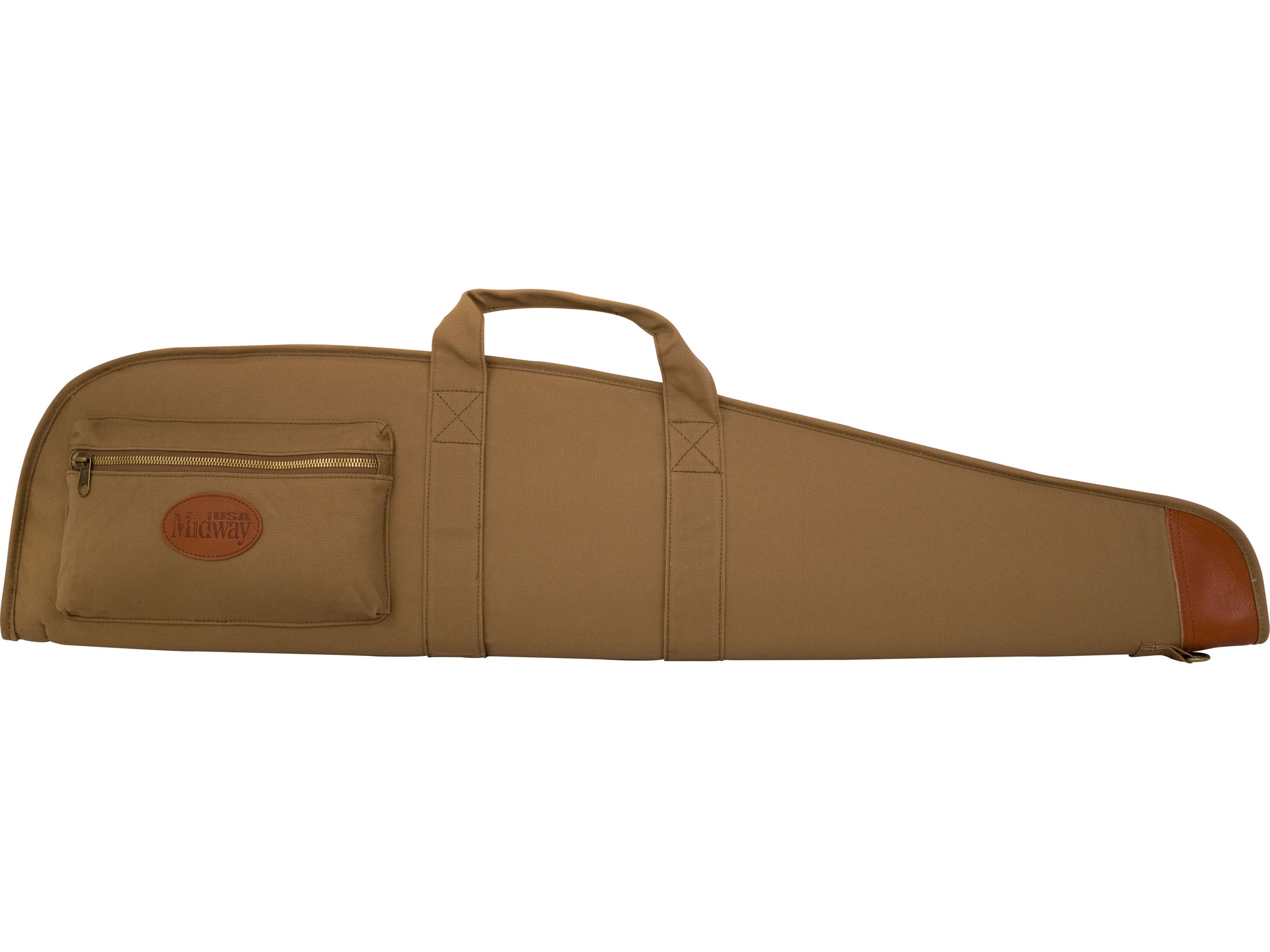 Leather Canvas Shotgun Case Gun Carry Bag For shotguns up to 50 1/2 inches 