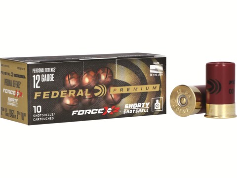 Federal Premium Personal Defense Shorty 12 Gauge Ammo 1-3/4" #00 Buckshot 6 Pellets Box of 10