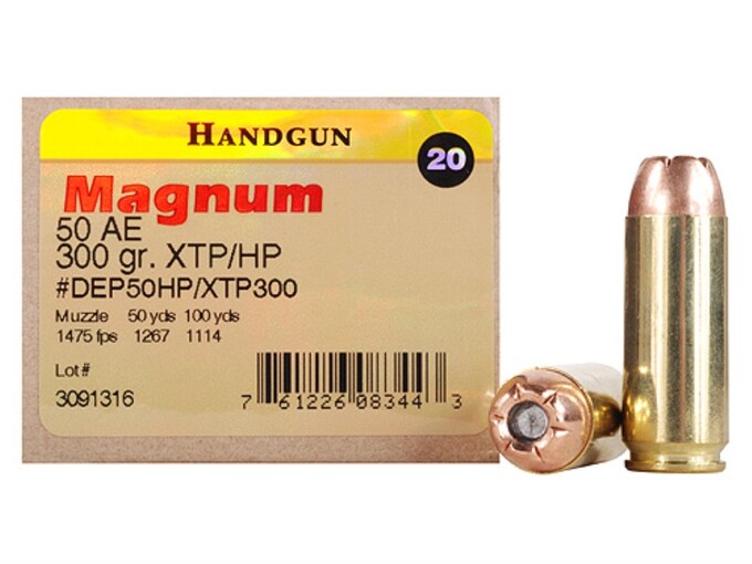 Mag Research Ammo 50 Action Express 300 Grain Hornady Xtp Jacketed