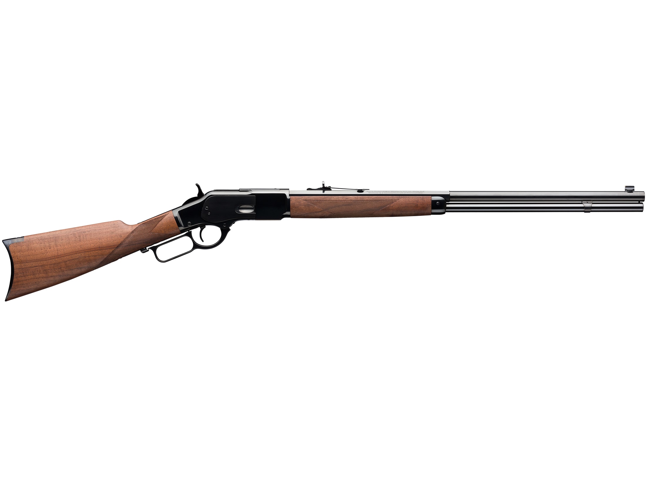 Winchester 1873 Deluxe Lever Action Rifle 44-40 WCF 24 Blued
