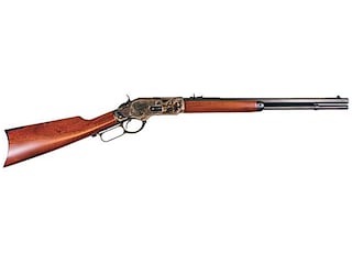 Cimarron Firearms 1873 Short Rifle Lever Action Centerfire Rifle 32-20 WCF 20" Barrel Blued and Walnut Straight Grip image